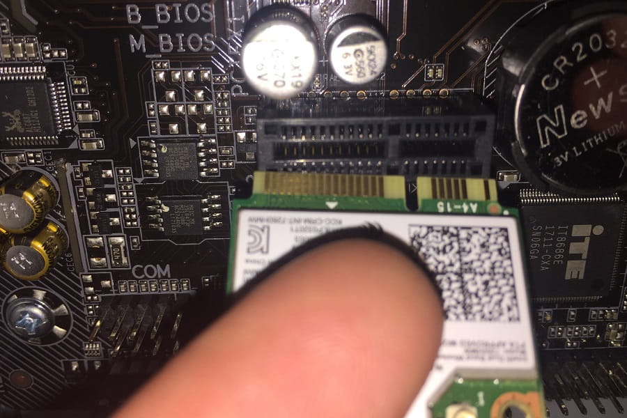 Inspect the Wi-Fi Card's Placement